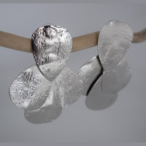 Calypso Earrings – Greek Hammered Jewelry – 18K Gold or Silver Plated