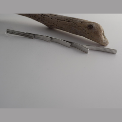 Aetheras Earrings – Greek Hammered Jewelry – Available in 18K Gold, Silver, and Rose Gold Plated. Slender hammered lines inspired by the Greek concept of Aether.