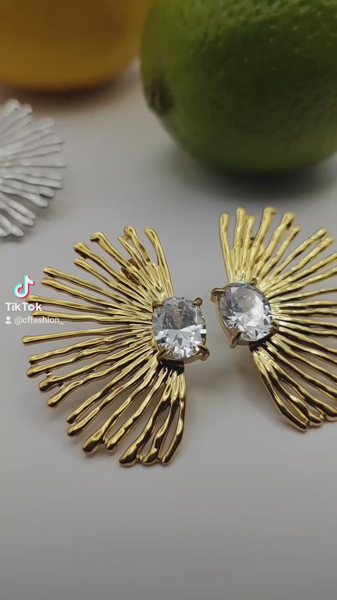 Starburst Stainless Steel Earrings – Bold, Modern & Hypoallergenic