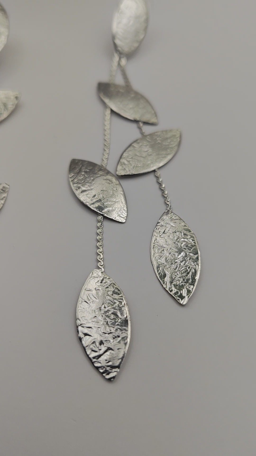 Phyllon Earrings – Greek Hammered Jewelry – 18K Gold or Silver Plated