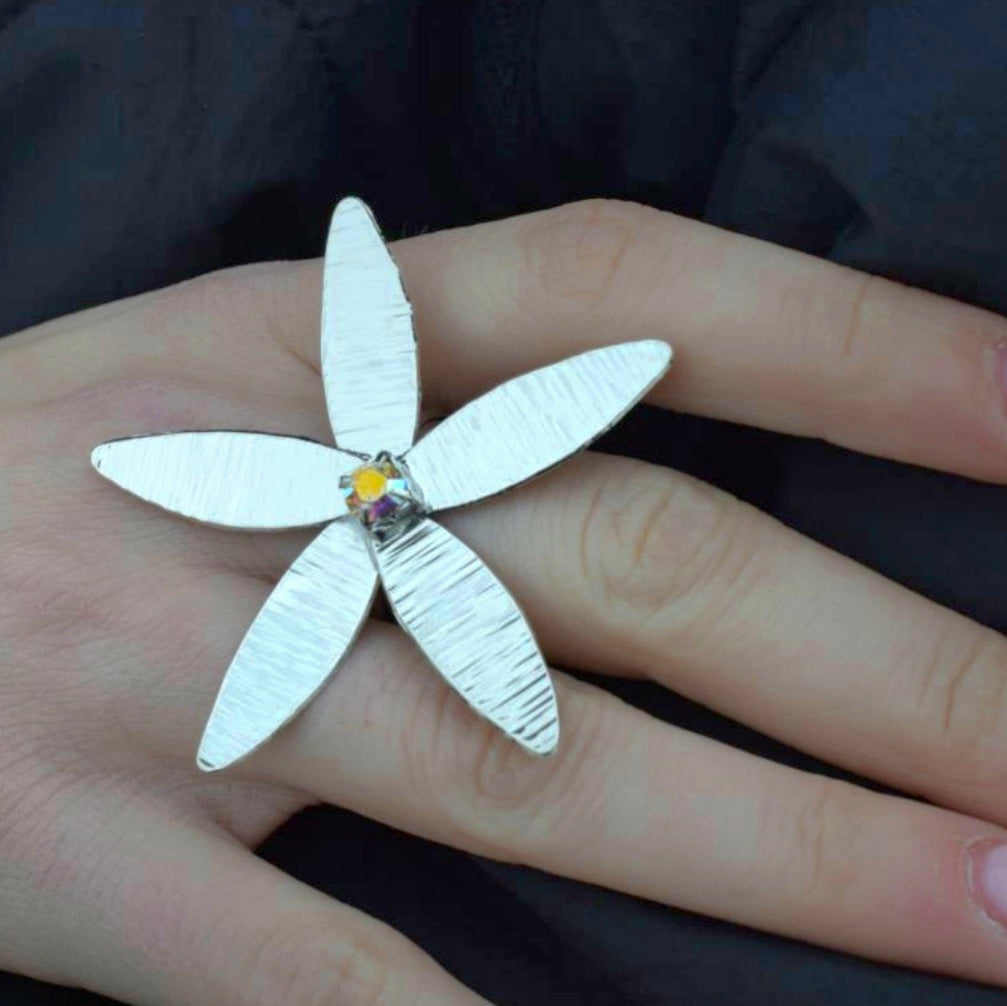 Handmade Ring Gold Flower -  N2094 - CF fashion