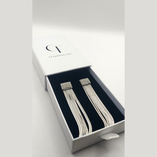 Glam Chain Stainless Steel  Waterfall Earrings