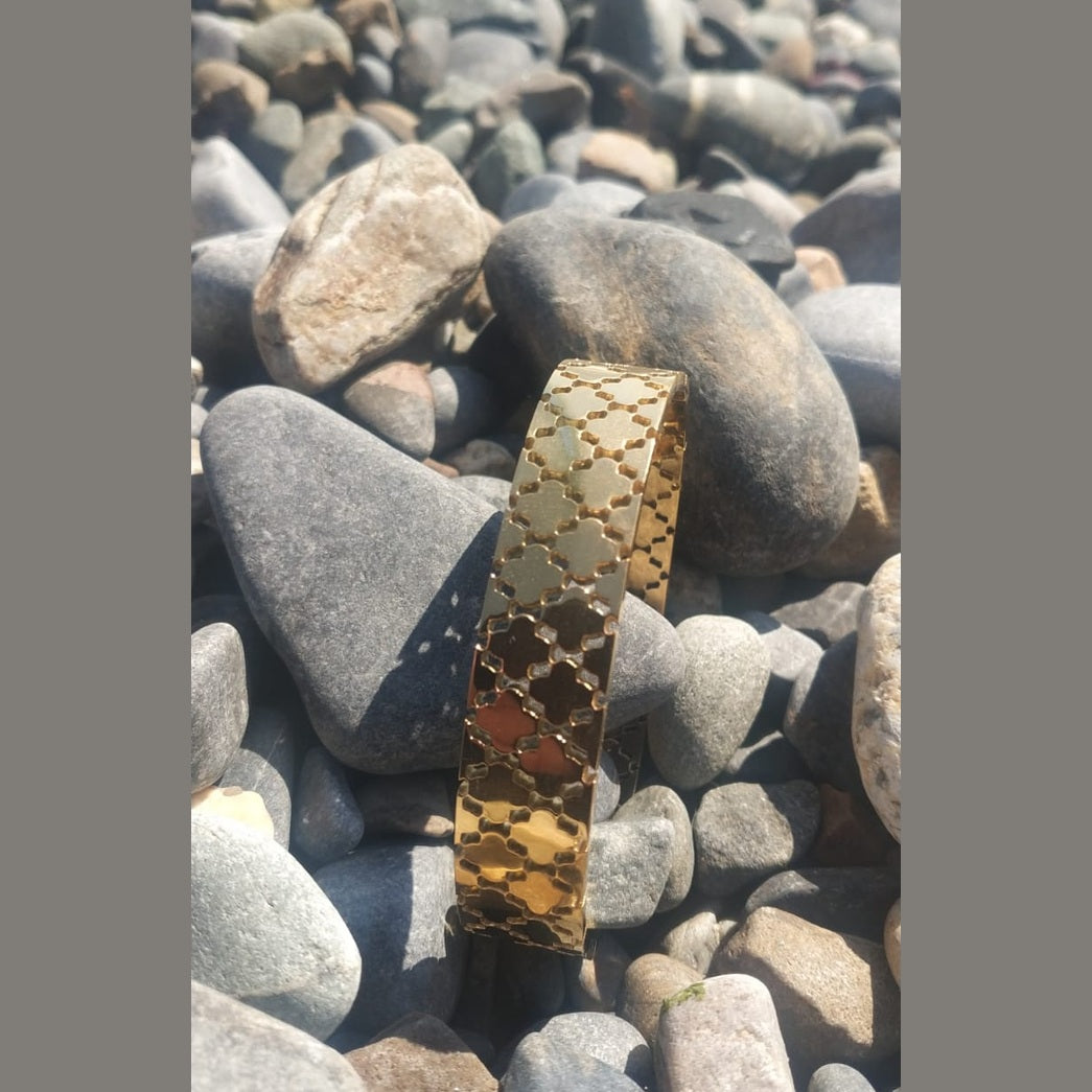 Moroccan Mosaic Stainless Steel Bracelet
