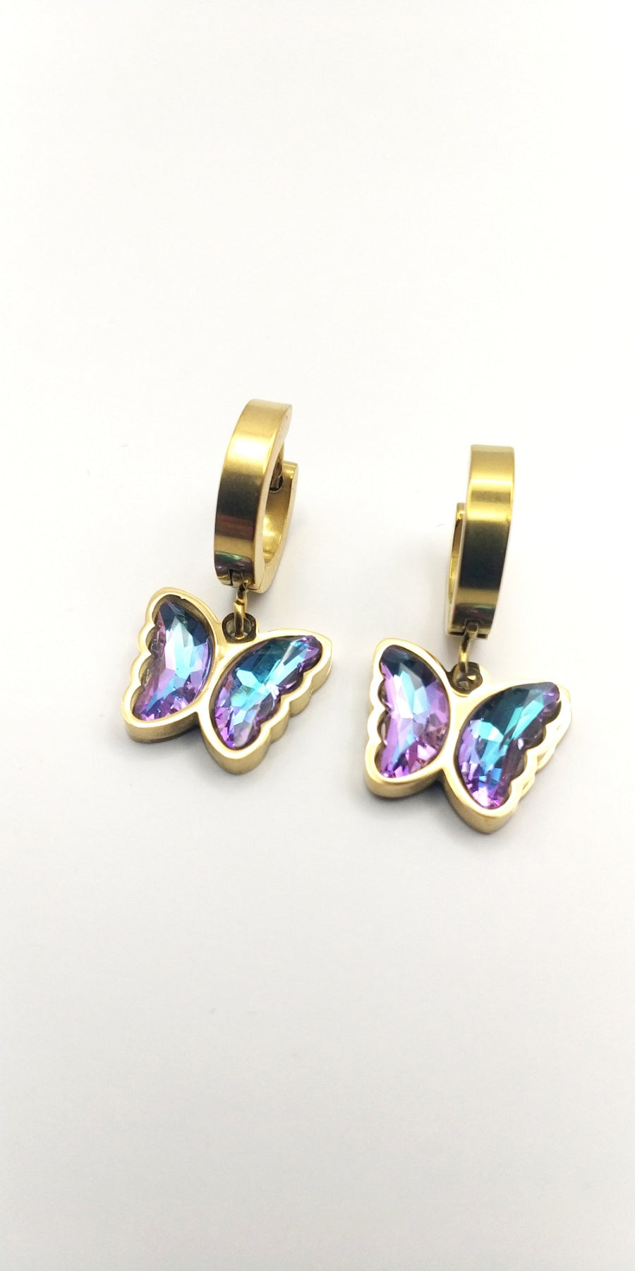 Butterfly Wing Stainless Steel Earrings