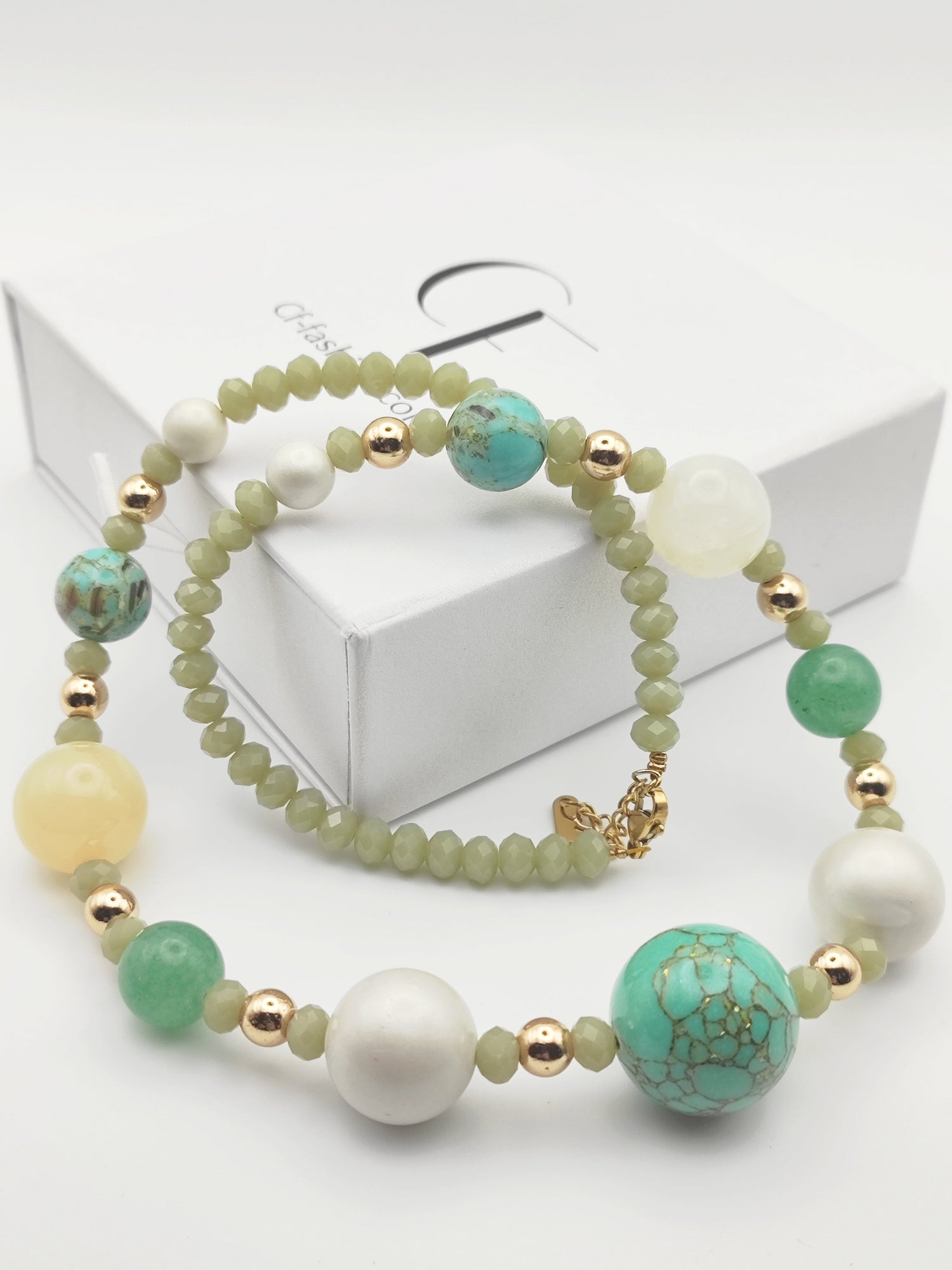 Handmade Natural Gemstone Necklaces – 18K Gold Plated & Hypoallergenic