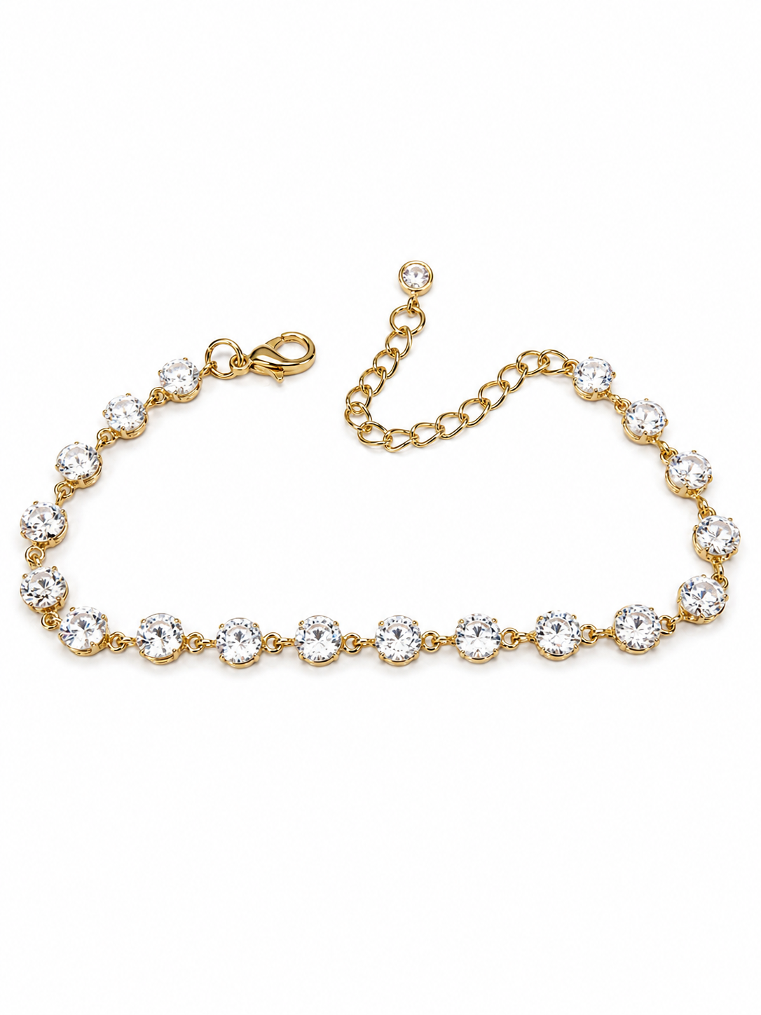 CF Aura Tennis Bracelet  Stainless Steel & Zircon | Gold & Silver