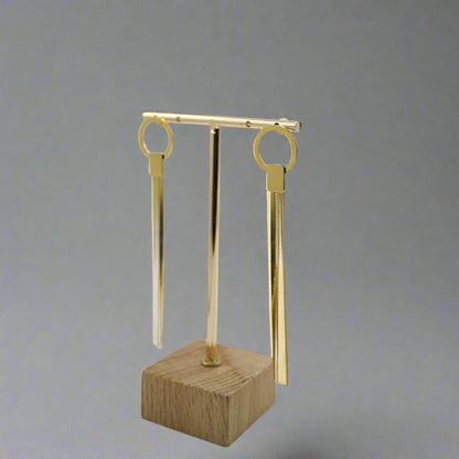 Fringe Chain Drop Earrings – Elegant Stainless Steel, Hypoallergenic