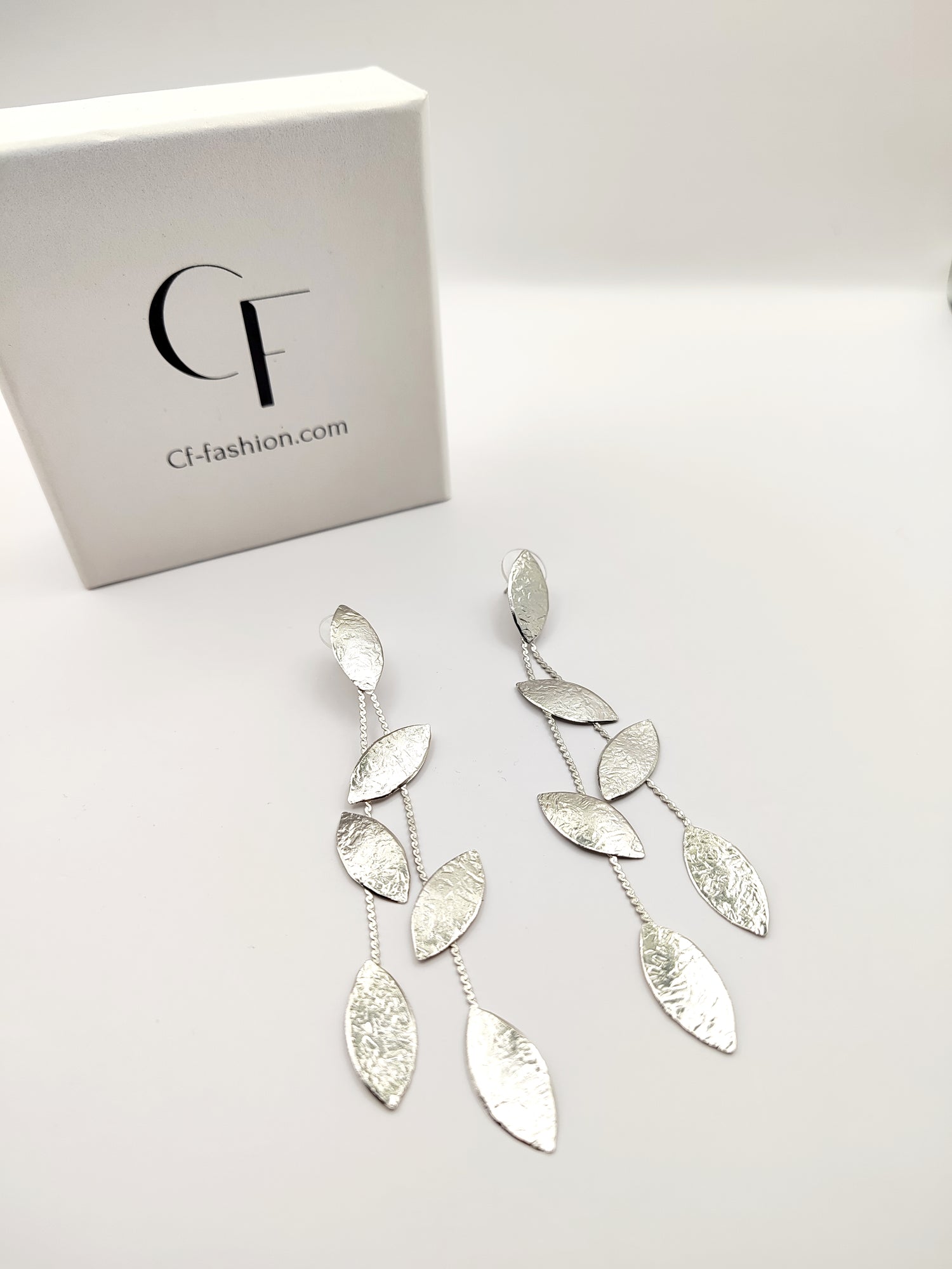 Phyllon Earrings – Greek Hammered Jewelry – 18K Gold or Silver Plated