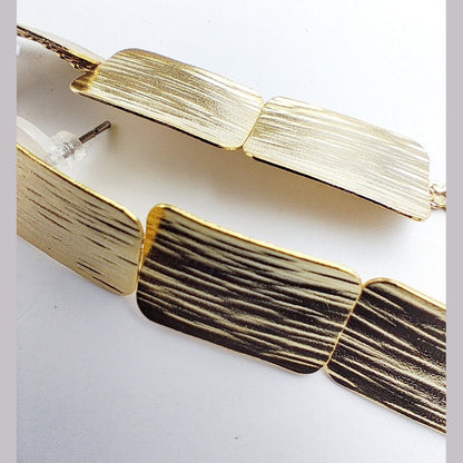 Danae earrings – Greek hammered jewelry – 18K gold or silver plated