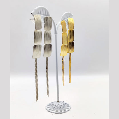 Danae earrings – Greek hammered jewelry – 18K gold or silver plated