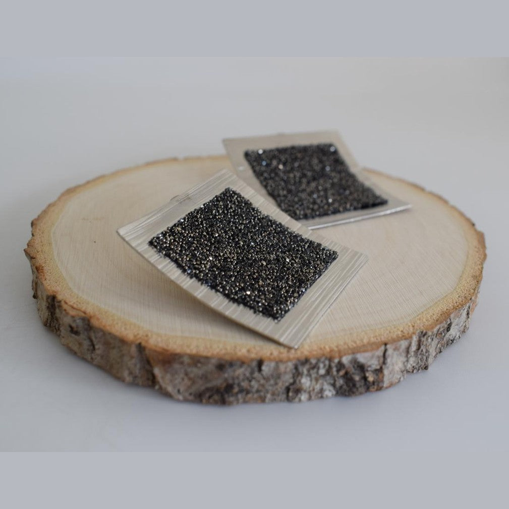 Thyra handmade Greek hammered earrings with fine crystals, available in gold plated and silver plated.