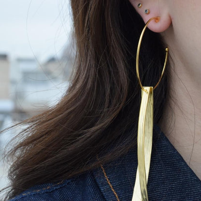 Avgi earrings – Greek hammered jewelry available in 18K gold plated, 18K silver plated, and rose gold plated