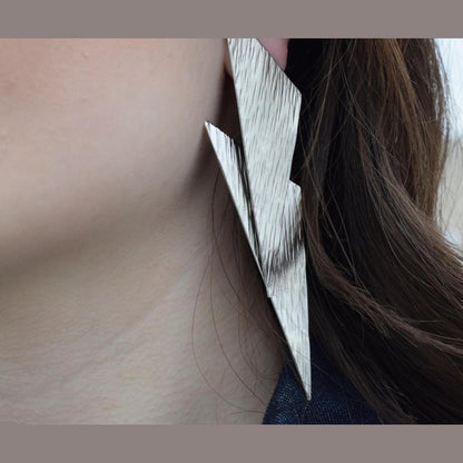 Chitonas earrings – Greek hammered jewelry available in 18K gold plated, 18K silver plated, and rose gold plated