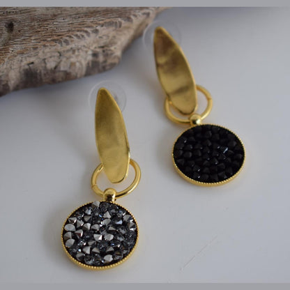 Greek hammered jewelry 18K silver plated, also available in gold and crystals