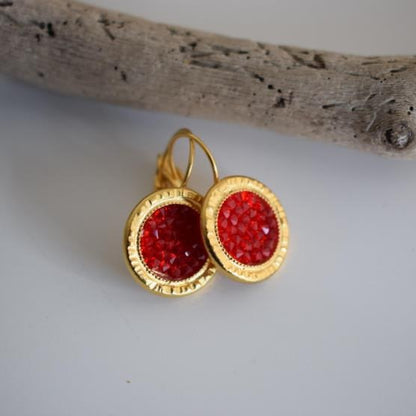 Greek hammered jewelry 18K gold plated, also available in silver and rose gold plating.