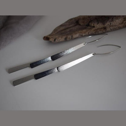 Aetheras II earrings – Greek hammered jewelry 18K gold plated, also available in silver and rose gold plating.