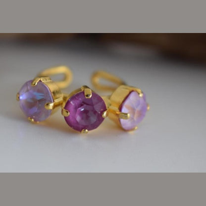 Greek hammered jewelry 18K gold plated multicolor design