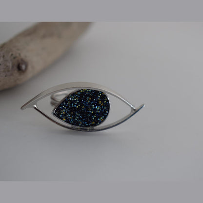 Greek hammered jewelry – 18K gold, silver, and crystals