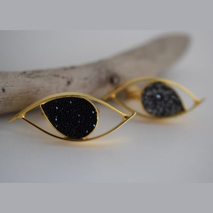 Greek hammered jewelry – 18K gold, silver, and crystals