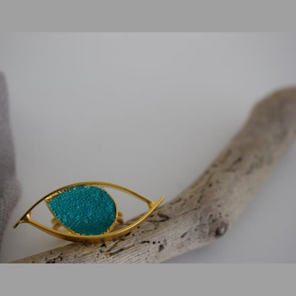 Greek hammered jewelry – 18K gold, silver, and crystals