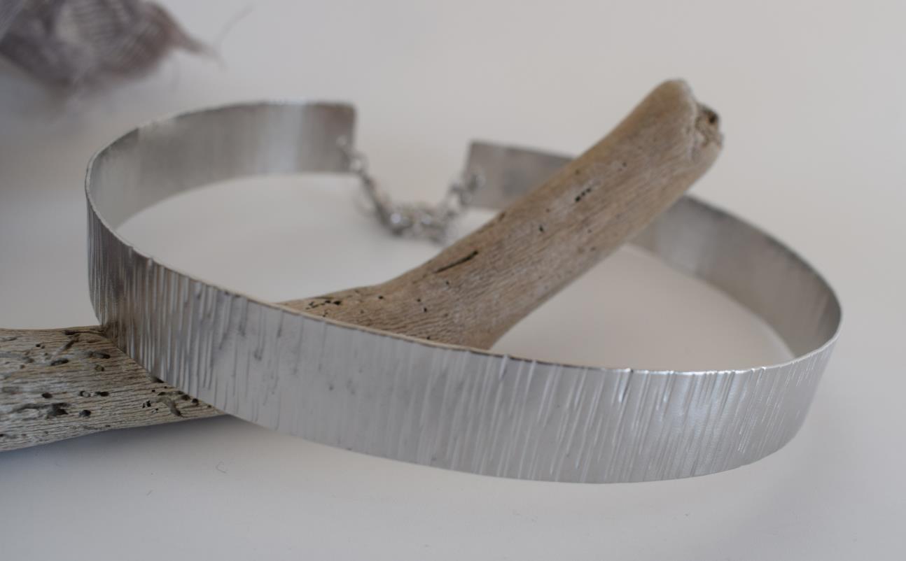 Ionio necklace Greek hammered jewelry 18K gold plated