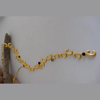 Ikaria Necklace – Handmade Greek hammered jewelry with crystals, available in 18K gold or silver plated finish.