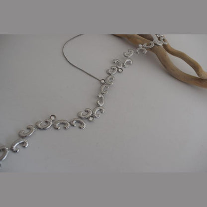 Ikaria Necklace – Handmade Greek hammered jewelry with crystals, available in 18K gold or silver plated finish.