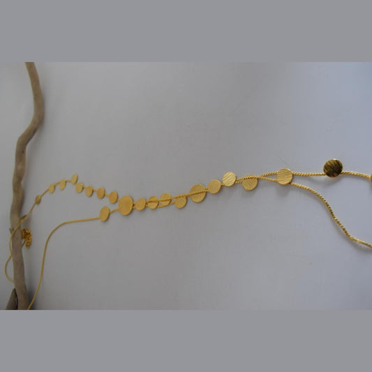 Krateras Necklace – Handmade Greek hammered jewelry with geometric circular design, available in 18K gold or silver plated finish.