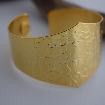 Agamemnon bracelet – Greek hammered jewelry – 18K gold or silver plated, also available in rose gold