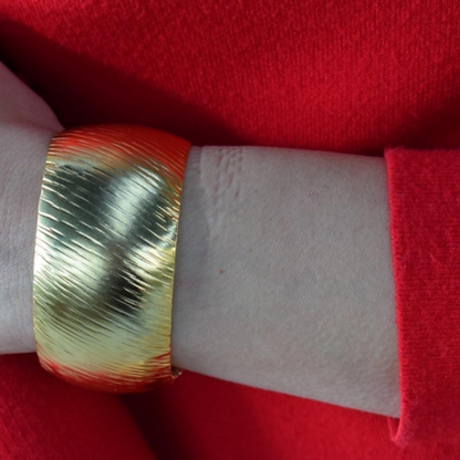 Thalassa bracelet, hammered design, Greek hammered jewelry, handmade, available in 18K gold plated or silver plated