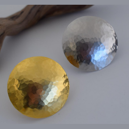 Helios ring – Greek hammered jewelry in 18K gold plated, silver plated, and rose gold plated finish