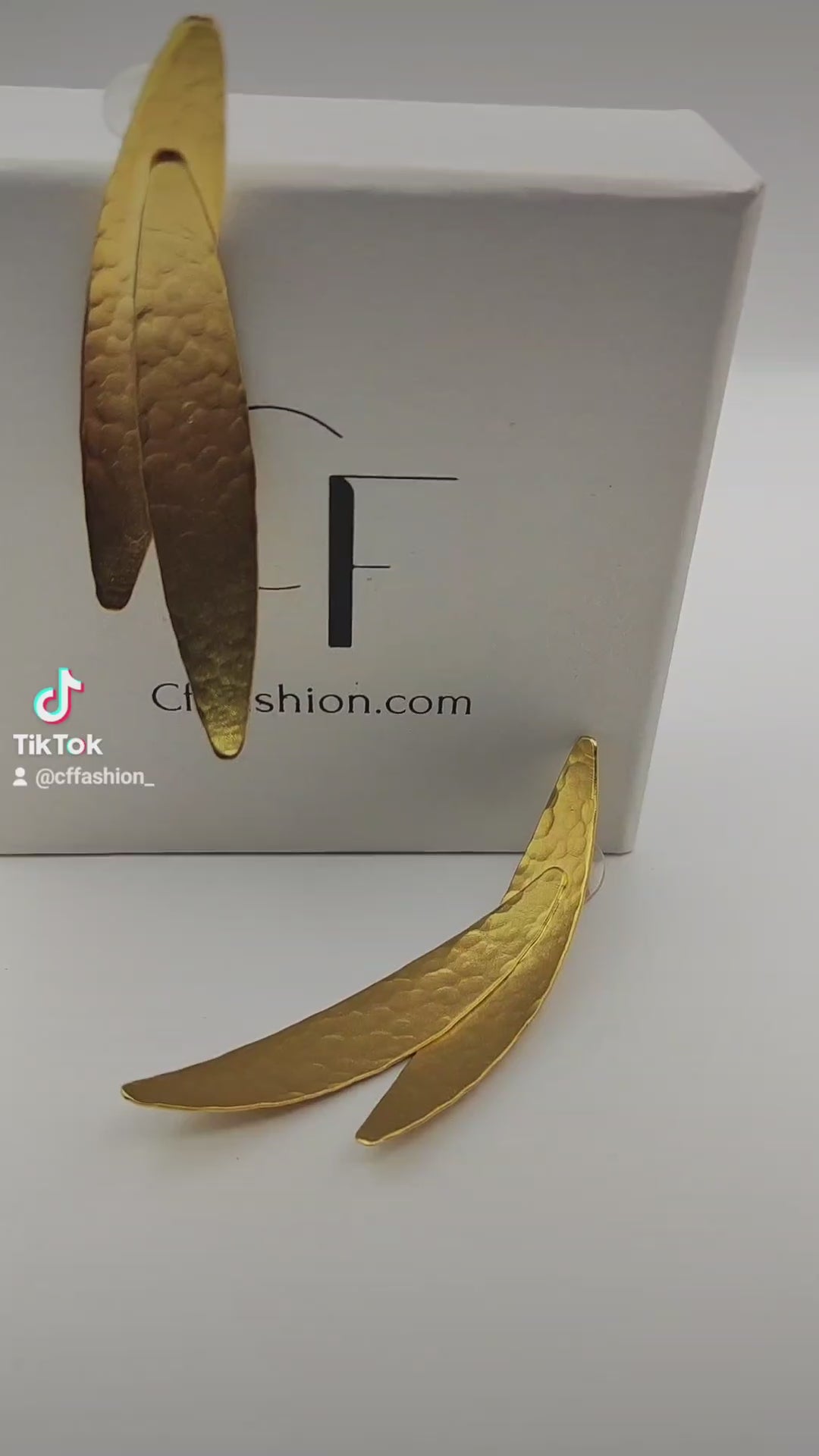 Pterygion earrings – Greek hammered jewelry – 18K gold, silver or rose gold plated – elongated hammered wing design