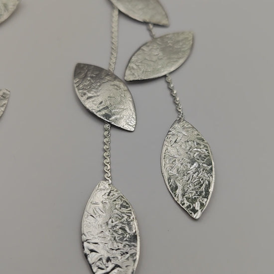 Phyllon Earrings – Greek Hammered Jewelry – 18K Gold or Silver Plated
