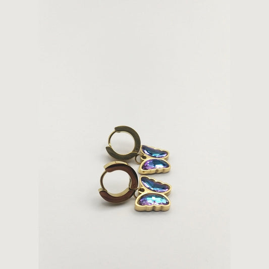 Butterfly Wing Stainless Steel Earrings